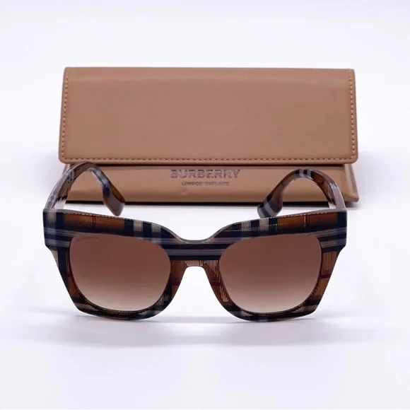 BURBERRY Kitty Brown Gradient Butterfly Ladies Sunglasses BE4364F 396713 51 BURBERRY Kitty Brown Gradient Butterfly Ladies Sunglasses  main image 3